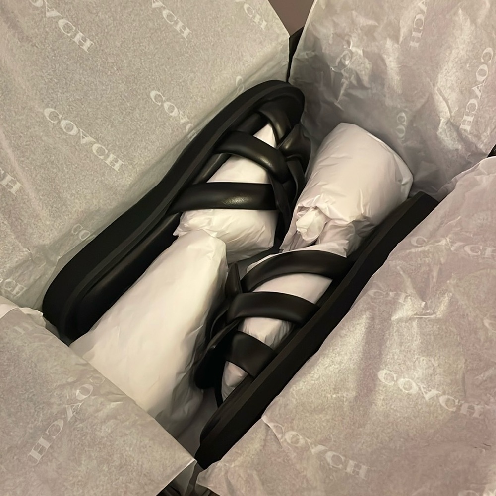 Coach Georgie Leather Sandal